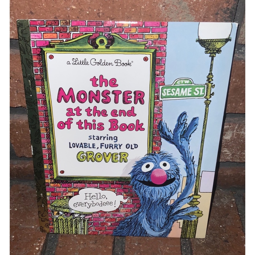 The Monster at the End of this Book Little Golden Book Sesame Street Grover